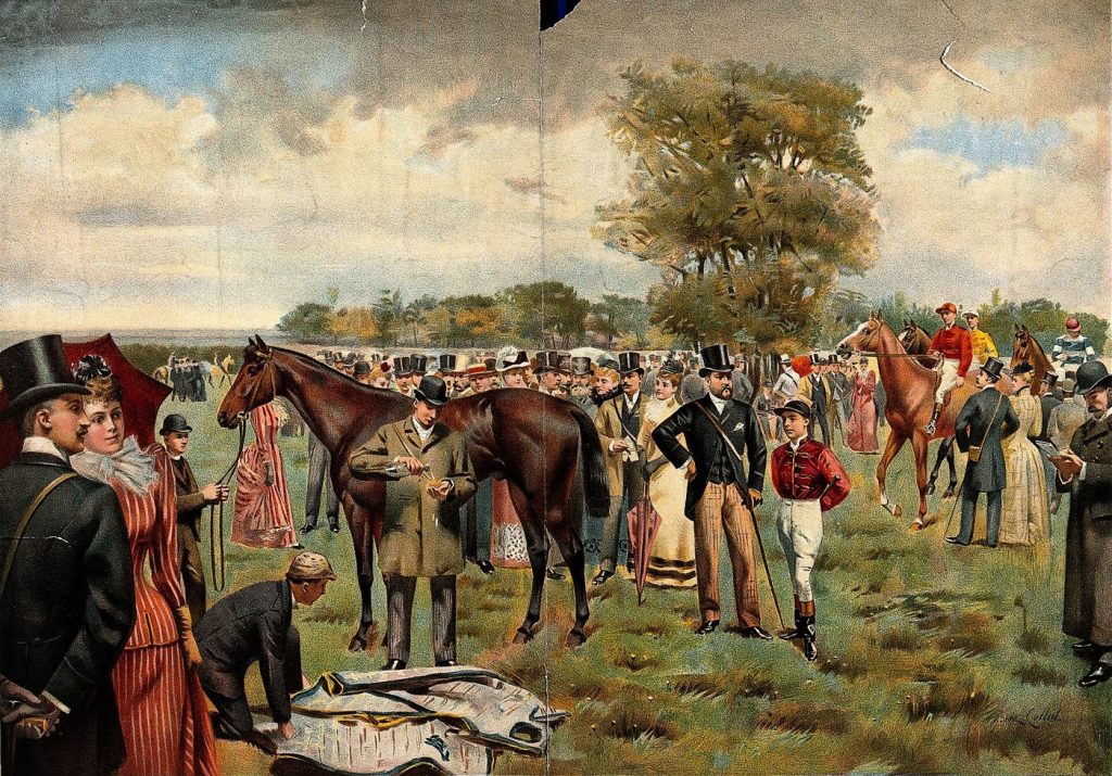 How Bookmakers Set the Odds on Race Day Racegoers gathered at a racecourse during a busy day of racing